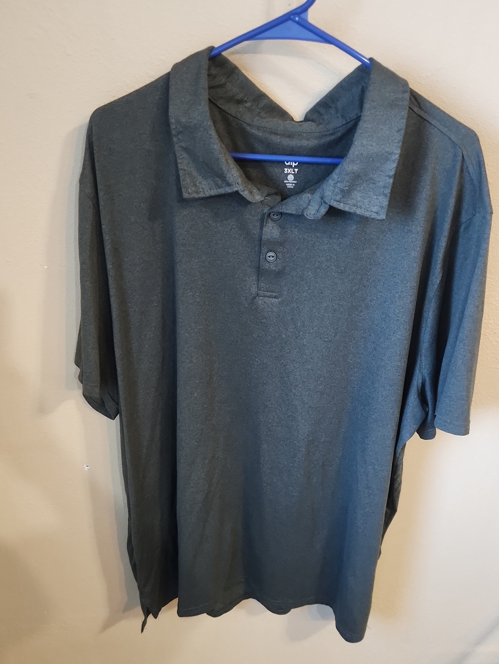 dip Men's Dark Gray Short-Sleeve Polo